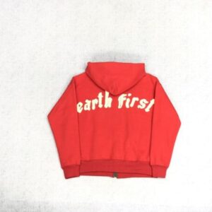 Earth First Red Hoodie