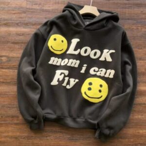 Look Mom I Can Fly Black Hoodie